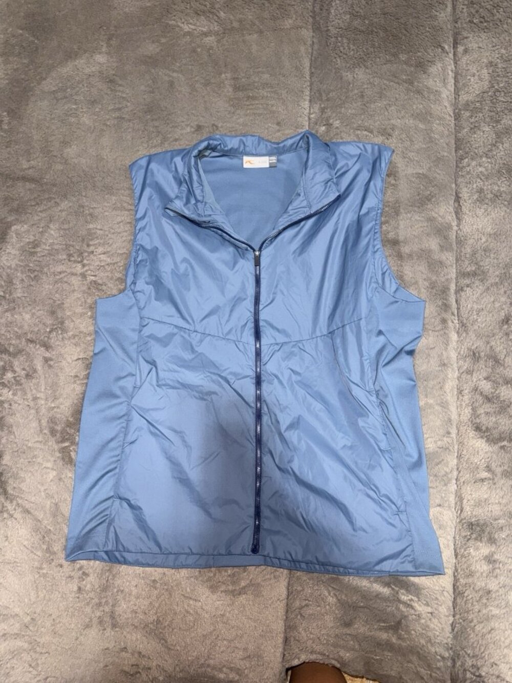KJUS Men's 2XL Blue Lightweight Golf Vest Full Zip EUC